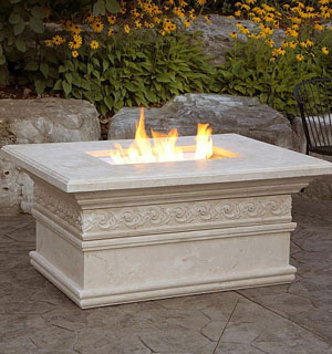 Omega Firepits Inspire You In, Marble Rock Fire Pit